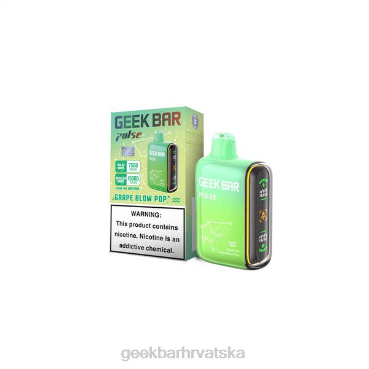 Geek Bar Disposable | Geek Bar Pulse za jednokratnu upotrebu 460429 grape blow pop