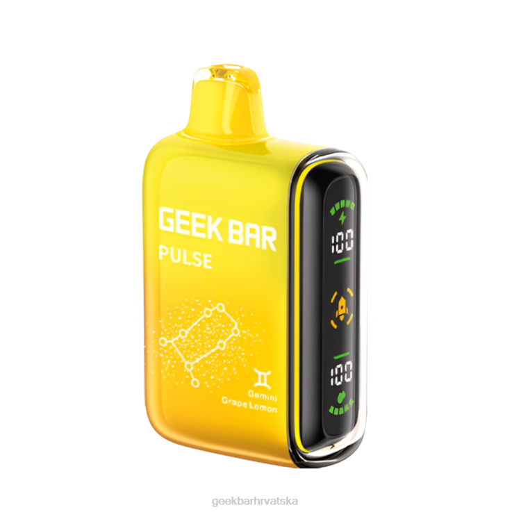 Geek Bar Sale | Geek Bar Pulse Vape za jednokratnu upotrebu od 15k 4604250 gemini grožđe limun
