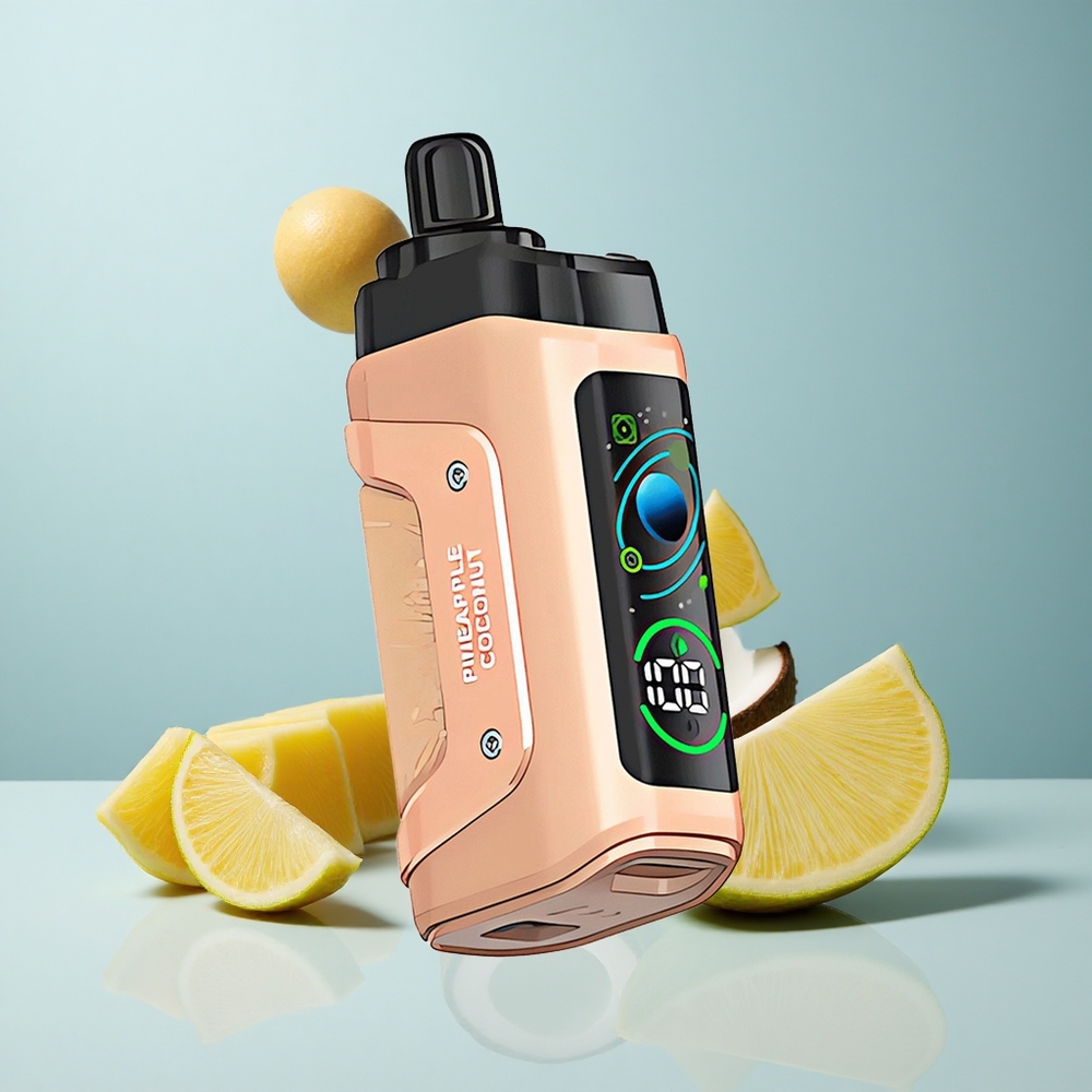 Razz Bar 45000 Puffs Jednokratna Vape Ananas Kokos Tip-C Punjenje