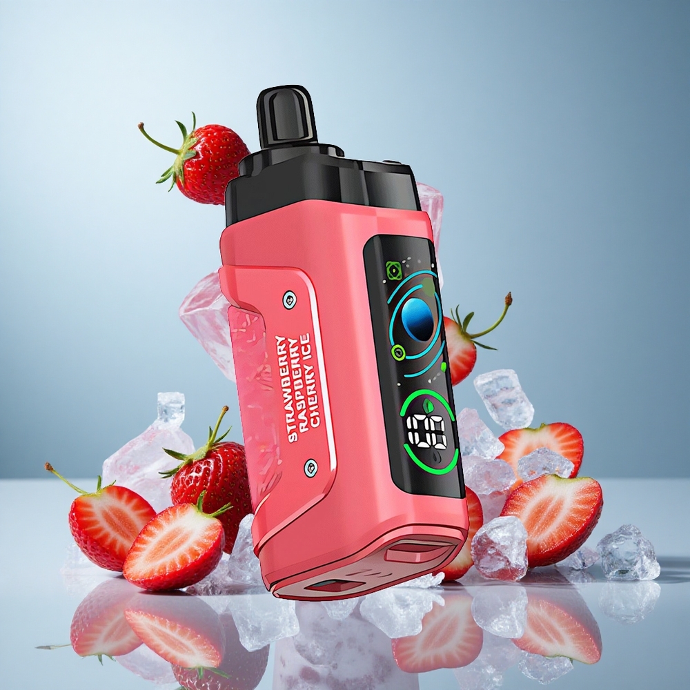 Razz Bar 45000 Puffs Jednokratna Vape Jagoda Trešnja Led s 1.0 Ohm Mesh Zavojnicom i Podesivim Protokom Zraka