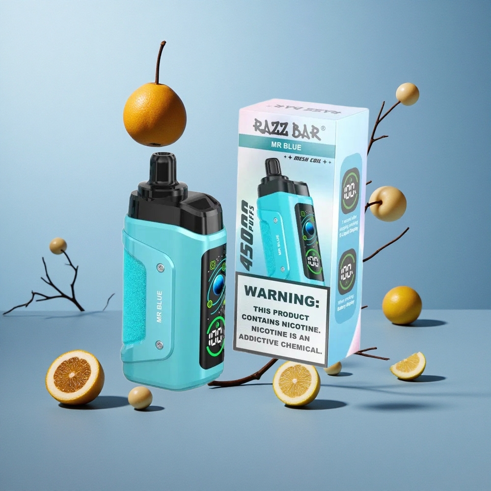 Razz Bar 45000 Puffs Jednokratna Vape Tipa-C Punjiva Plava