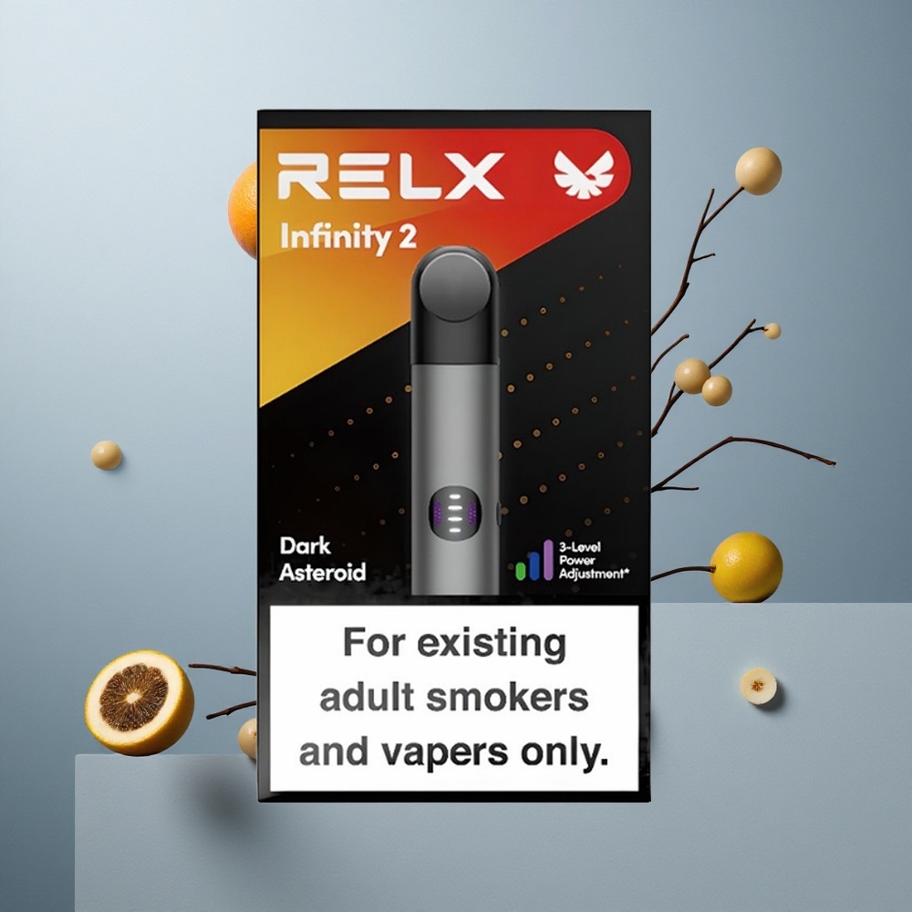 RELX Infinity 2 uređaj za vaping sivu boju s 1,9 ml kapacitetom i 440mAh baterijom