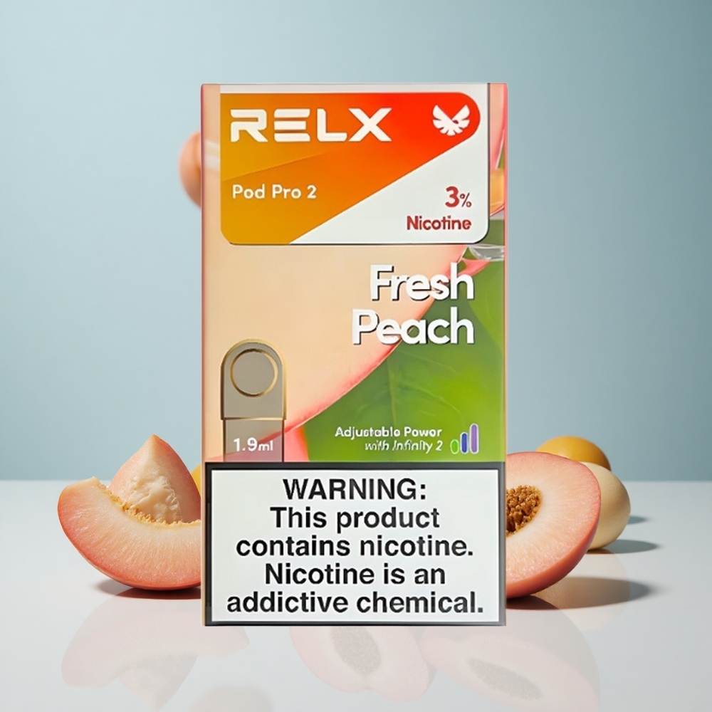 RELX Pod Pro 2 3% Nikotina 600 Puffs Svježa Breskva