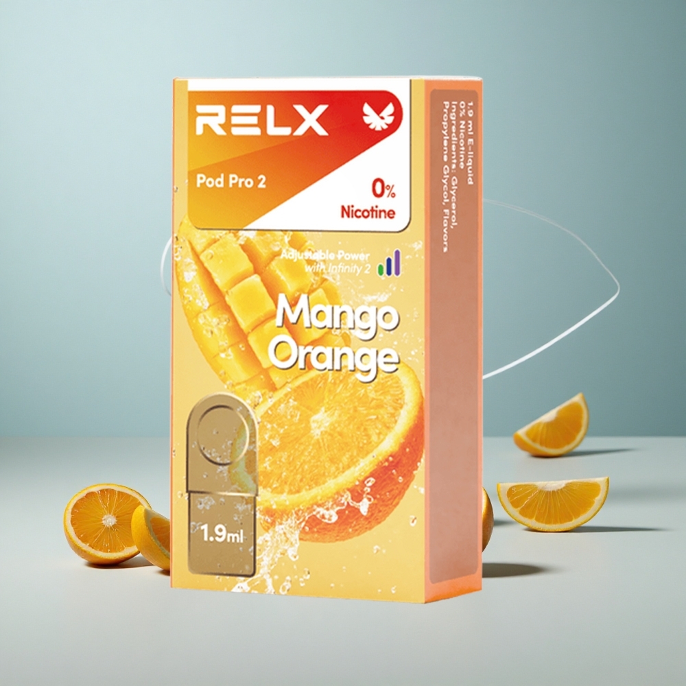 RELX Pod Pro 2 600 Puffs Mango Naranča