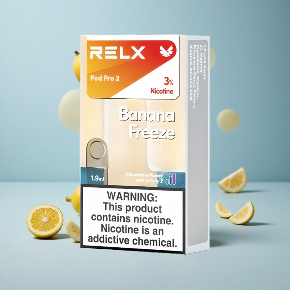 RELX Pod Pro 2 Banana Smrzavanje 3% Nikotina 1.9ml