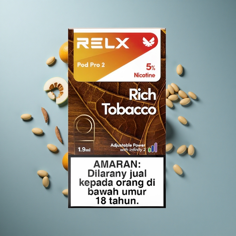 RELX Pod Pro 2 Bogati Duhanski Aroma s 5% Nikotina i 1.9ml Kapacitetom