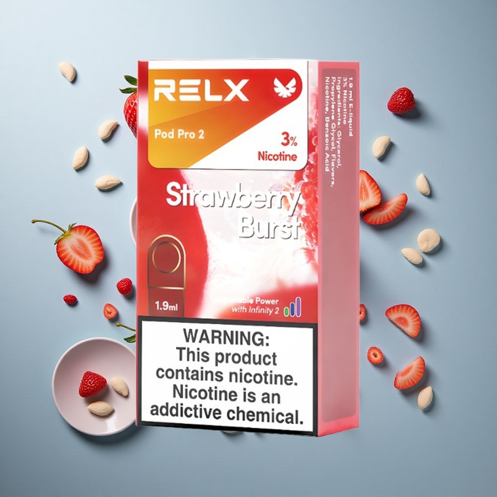 RELX Pod Pro 2 Jagoda Prasak s 3% nikotina i 600 puševa