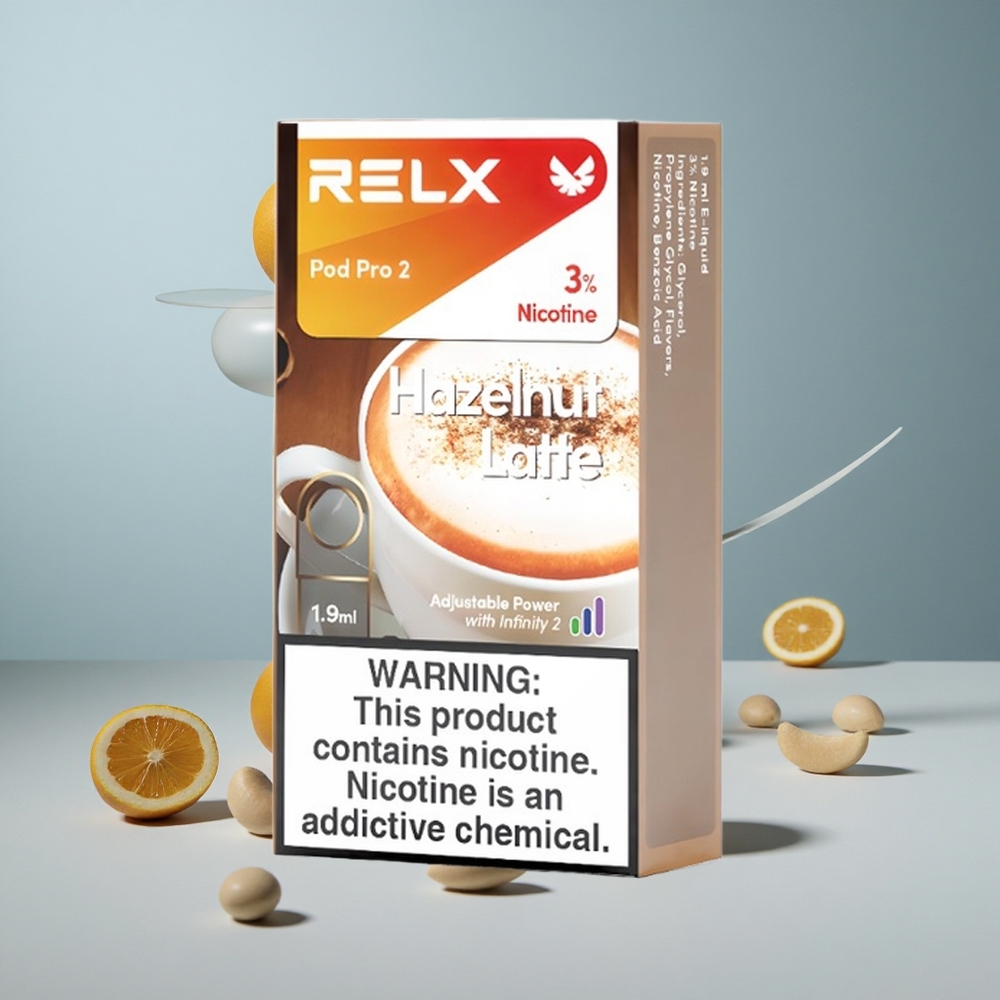 RELX Pod Pro 2 Lješnjak Latte 3% Nikotina 1.9ml Kapacitet