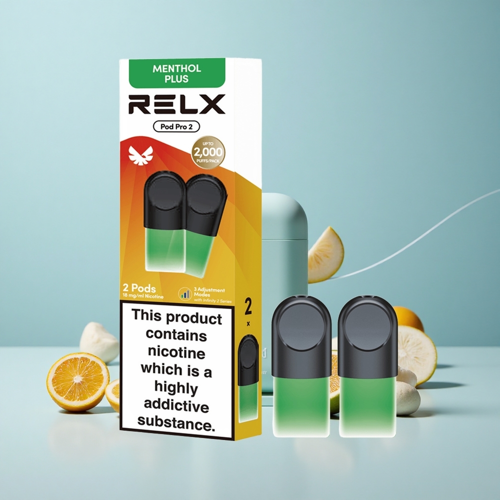 RELX Pod Pro 2 Menta-Metahla Plus 1,9ml 600 puševa