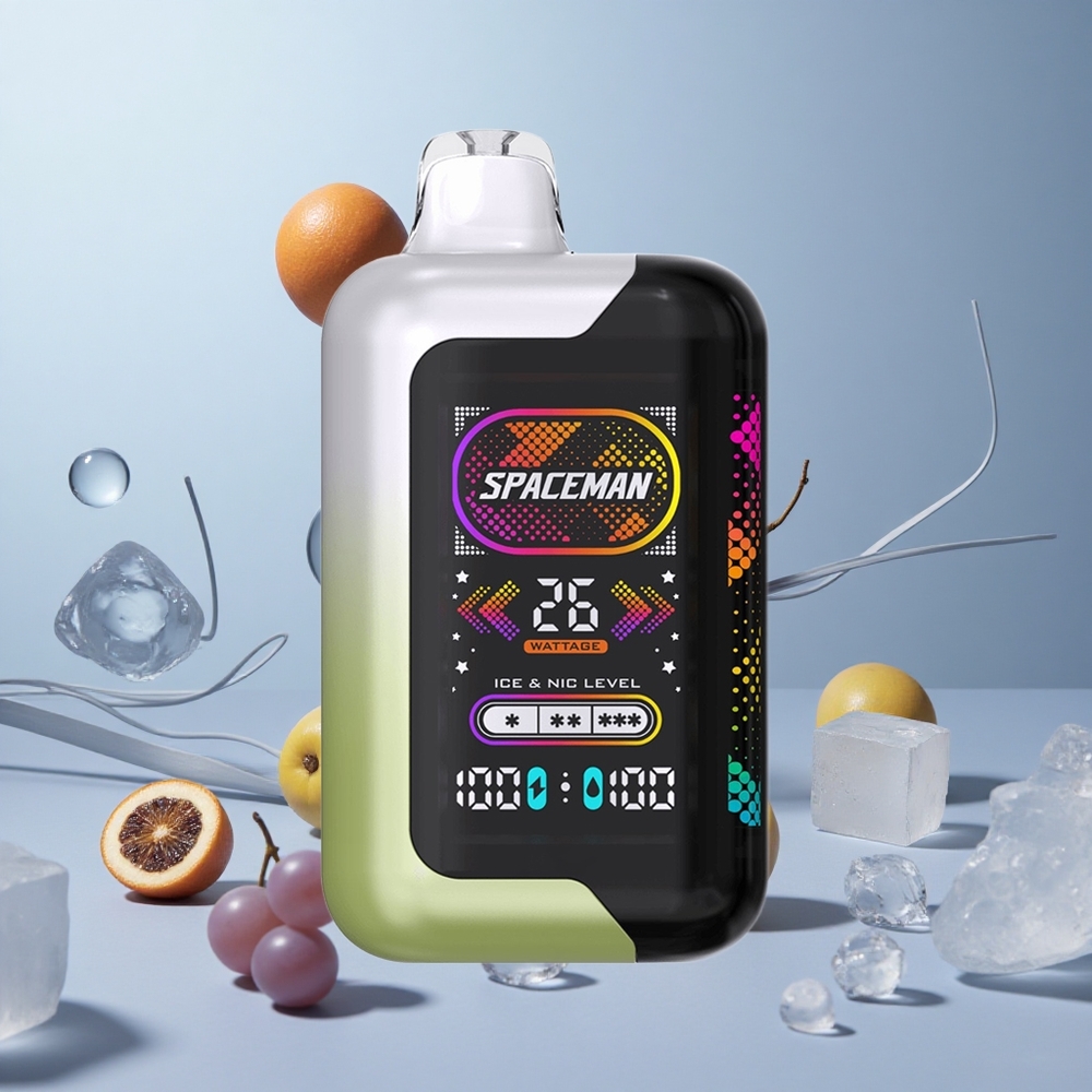 SMOK SPACEMAN SP40000 Jednokratna Vape Bijeli Grožđe Led s 40000 Puffs i 20ml Tekućine