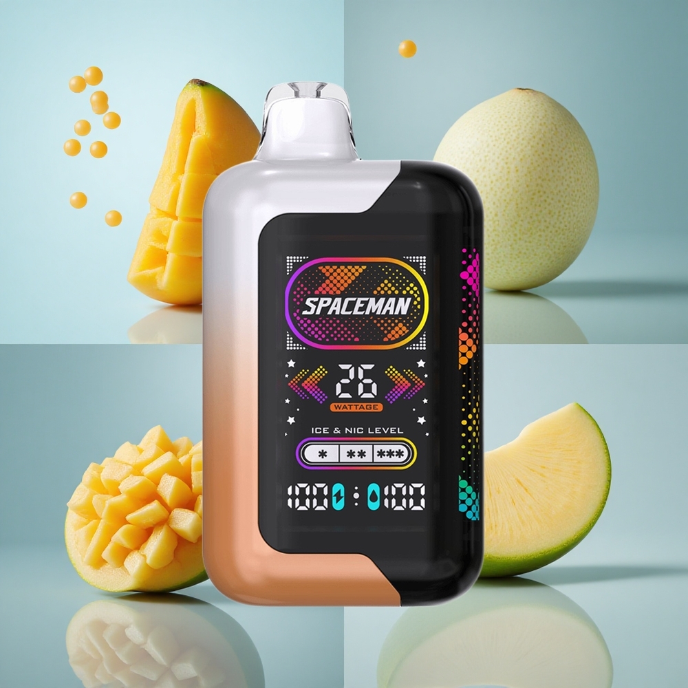 SMOK SPACEMAN SP40000 Jednokratna Vape Kiselo Mango Medena Dinja s 20ml Tekućine i 40000 Puffova