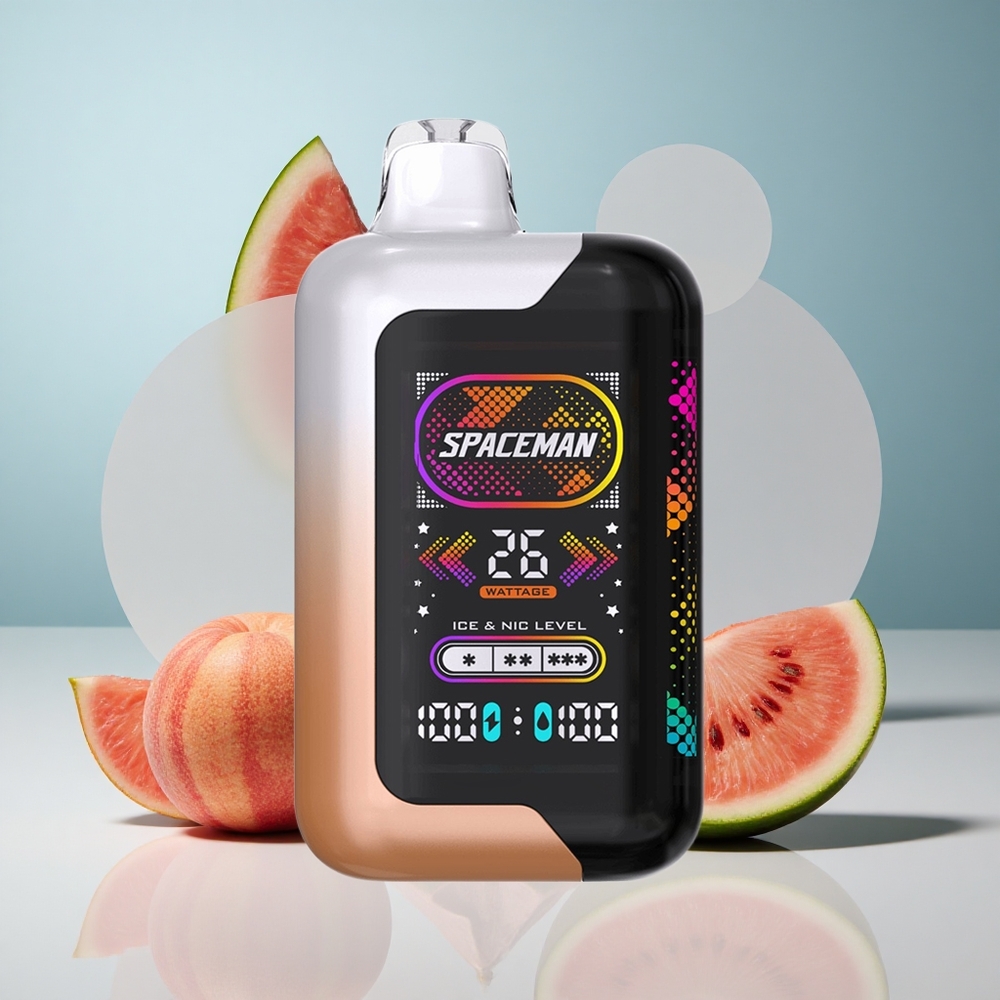 SMOK SPACEMAN SP40000 Jednokratna Vape Sočna Breskva Lubenica s 20ml Tekućine i 40000 Pufova